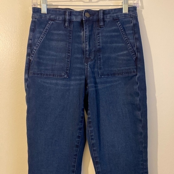 American Eagle blue denim super hi rise Jegging next level stretch . - Picture 2 of 13